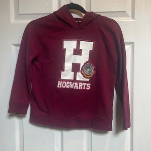 Harry Potter Hogwarts Xl maroon logo hooded sweatshirt